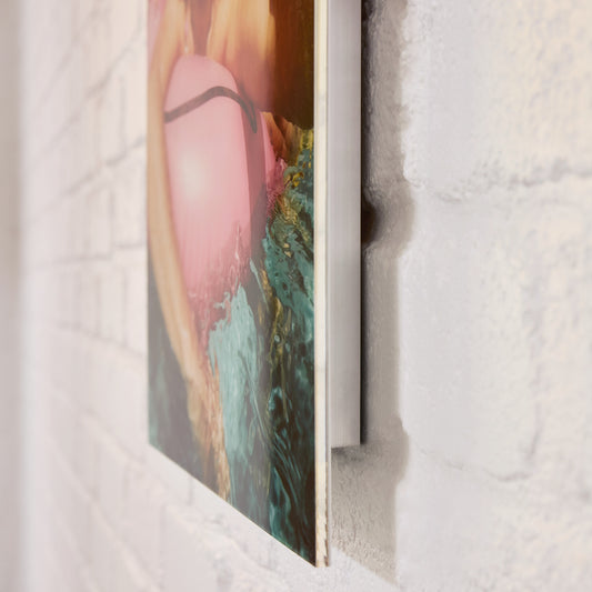 Acrylic Float Frame Printing and Framing Clear Side Mount Detail